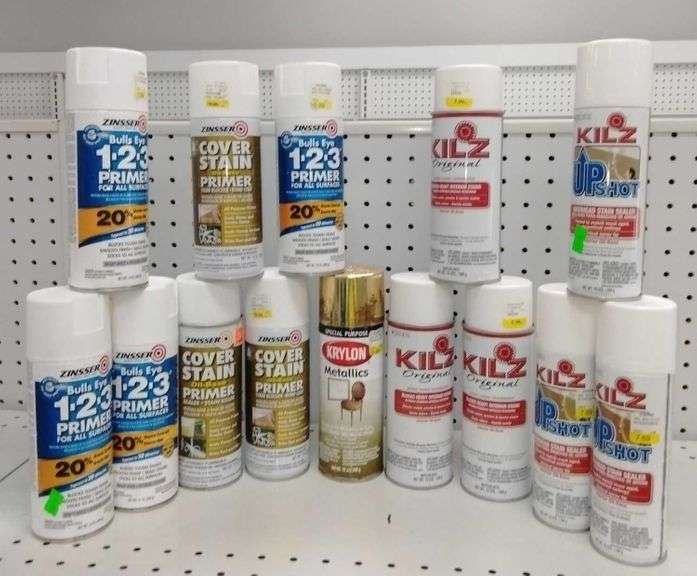 Kilz, Krylon and Zinsser assorted spray paints Metzger Property Services LLC