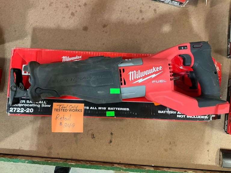 Milwaukee M18 Super SawZall Reciprocating Saw Tool Only Metzger