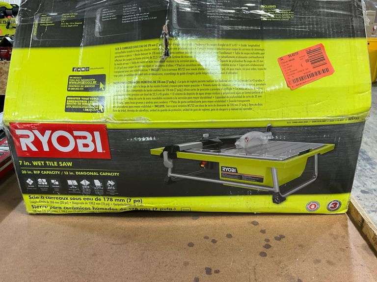Ryobi 7 in. Wet Tile Saw Metzger Property Services LLC