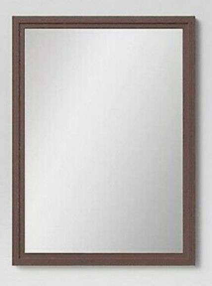 22" x 30" Decorative Wall Mirror Frame Walnut - Threshold, Wood Framed ...