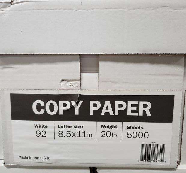 10Reams Copy Paper 8.5”x11” 92White, 500 Sheets Metzger Property Services LLC