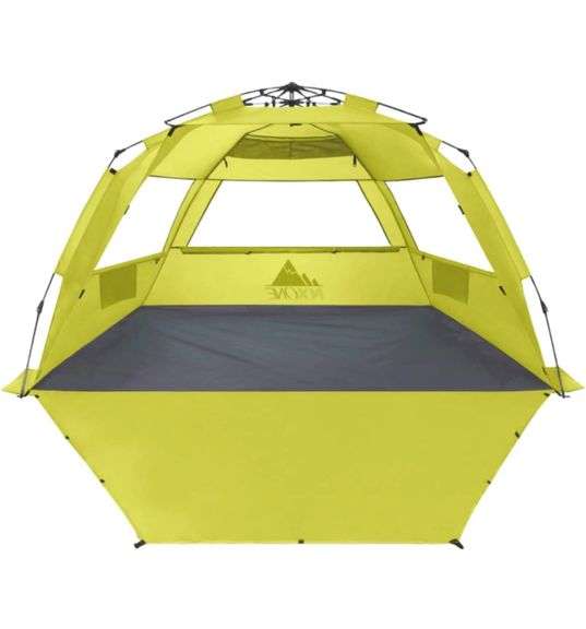 NXONE PopUp Beach Tent Green Metzger Property Services LLC