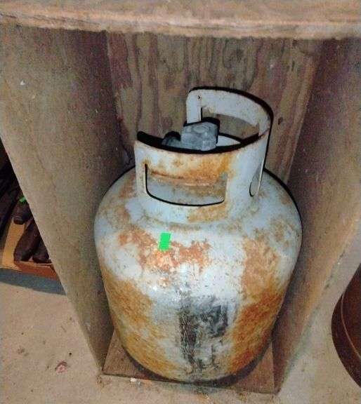 Propane tank, ice fishing box, wood box, wood crate Metzger Property Services LLC