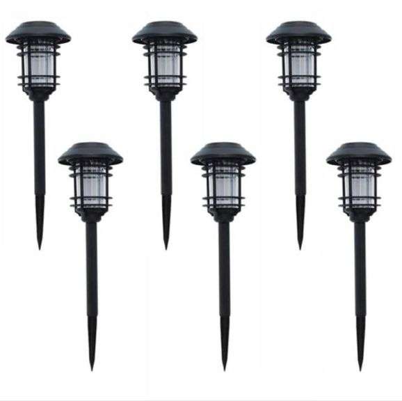 Hampton Bay LED Pathway Lights Black Finish 6Pack Metzger Property