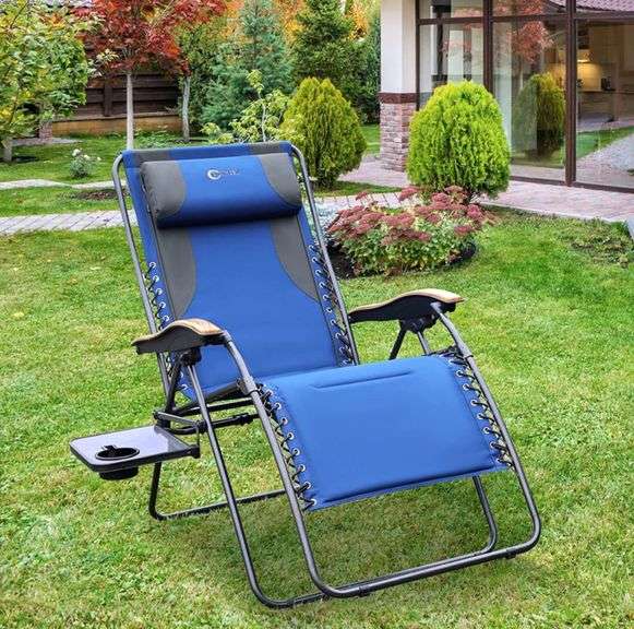 PORTAL Zero Gravity Chairs Oversized, Folding Reclining Patio Chairs