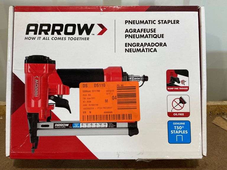 Arrow pneumatic stapler Metzger Property Services LLC