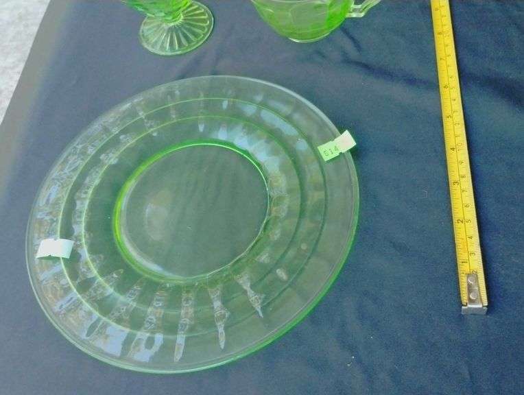 Green depression glassware Metzger Property Services LLC