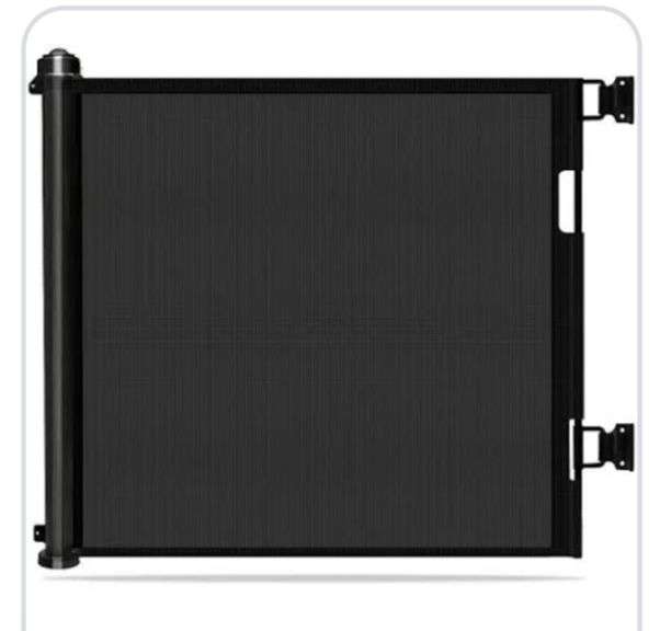 Yoofur Black Retractable Baby Gate Metzger Property Services, LLC