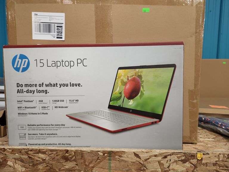 HP 15.6" Laptop, Intel Pentium Silver N5000, 4GB RAM, 128GB SSD