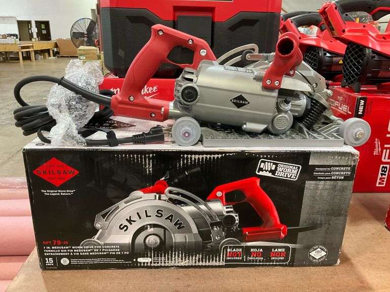 SKILSAW SPT7900 15Amp Medusaw Worm Drive Saw for Concrete, 7