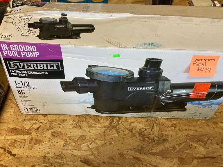 Everbilt InGround Pool Pump 86gal/min Metzger Property Services LLC