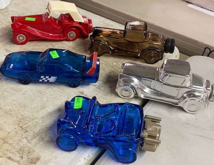 Five vintage Avon bottle cars Metzger Property Services LLC