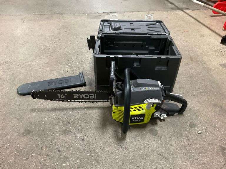 RYOBI 16 in. 37cc 2Cycle Gas Chainsaw with HeavyDuty Case Metzger