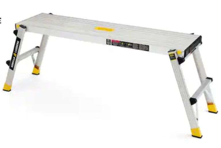 Gorilla Ladders 47.25 in. x 12 in. x 20 in. Aluminum SlimFold Work
