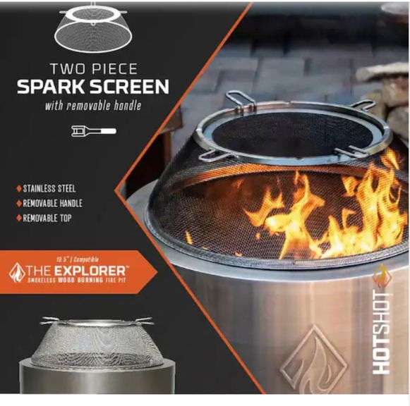 Hot Shot S tainless Steel Mesh Screen for HotShot Explorer Low Smoke 19