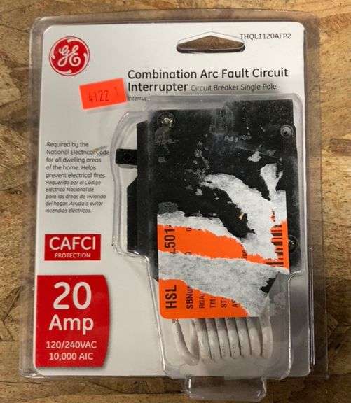 GE Combination Arc Fault Circuit Interrupter, 20 Amp Metzger Property
