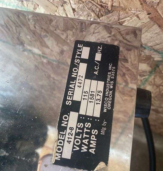 Pizza Pal Electric Oven • Model 4128 • Serial 4472 • 18.5”x6.75”x15