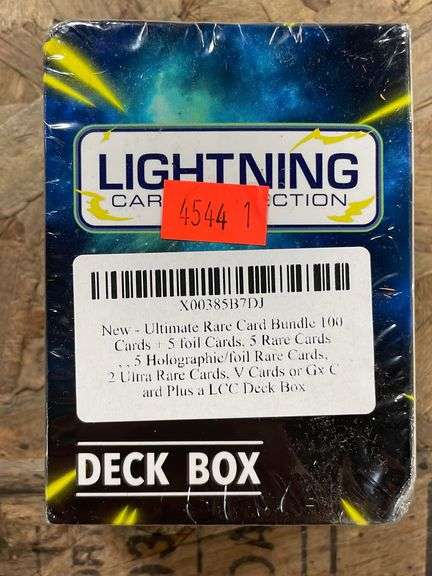 Lightning Card Collection Holo Rare Bundle - 100 Cards that include 5 ...