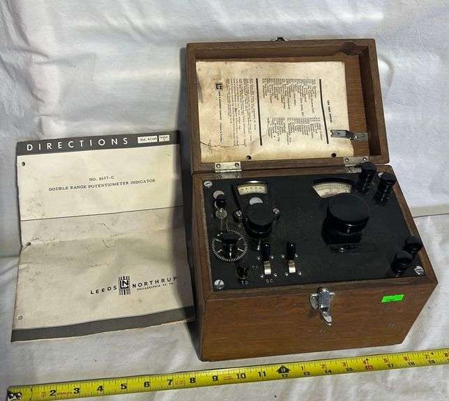 Double range potentiometer indicator no. 8657C Metzger Property