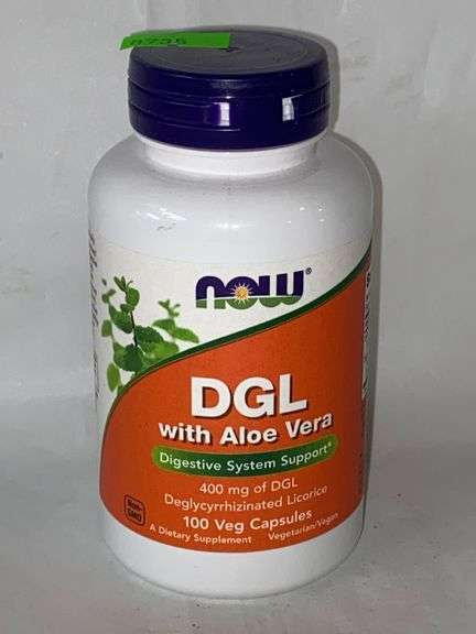 Now DGL with Aloe Vera 400 MG of DGL 100 veg capsules - Metzger ...