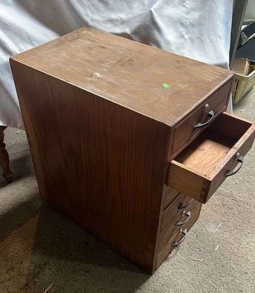 Lockable Desk drawers top drawer is locked 25”x15”x27” Metzger Property Services LLC