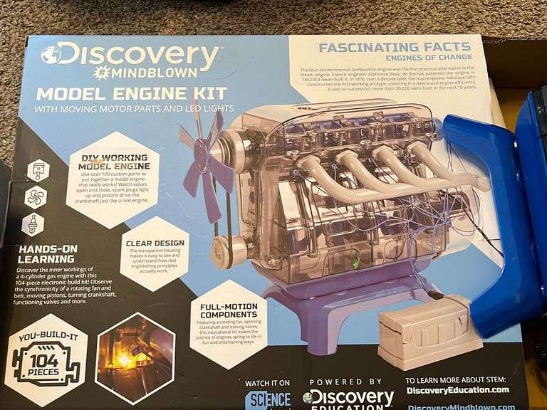 Discovery mindblown model engine kit, Coleman mattress inflator
