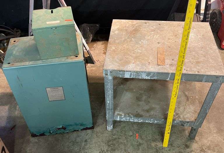 Metal Work Stand, Metal Table Metzger Property Services LLC