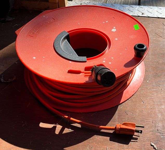 CordWheel extension cord on reel, length unknown Metzger Property