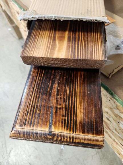 Mark One Home Goods Rustic Farmhouse 2 Tier Floating Shelf - Routed ...