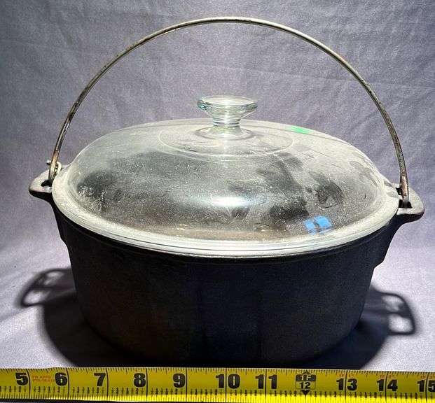 Wagner 5qt Dutch oven with glass lid Metzger Property Services LLC