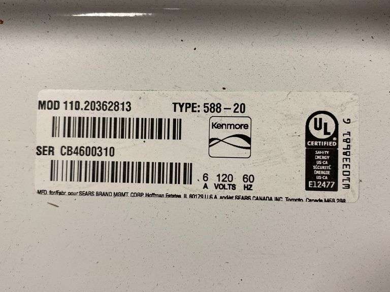 NEW Kenmore Kenmore 3.8 Cu. Ft. TopLoad Electric Washer W/Stainless Steel Basket White, Model