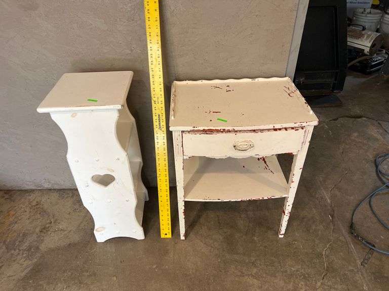 Wooden end tables Metzger Property Services LLC