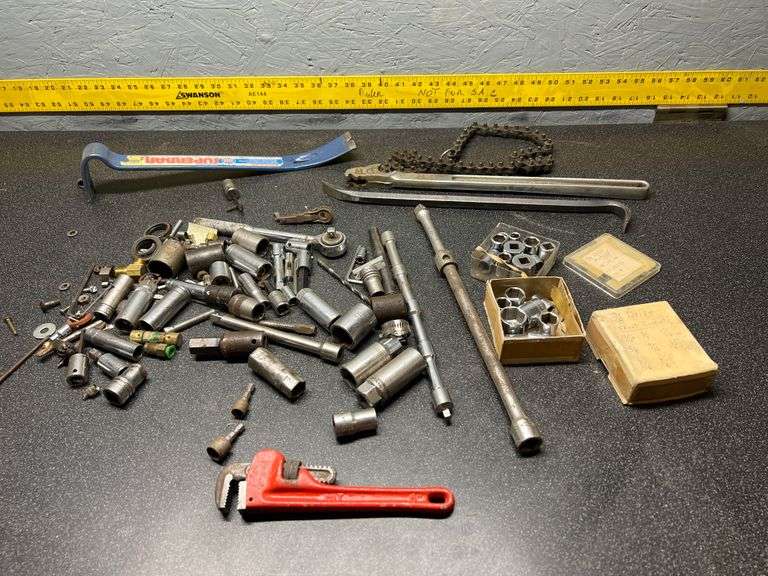 Pipe wrench, Sockets, Assorted tools Metzger Property Services LLC