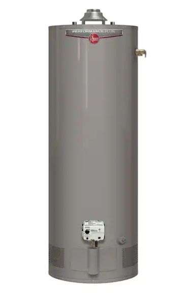 Rheem Performance Plus 40 Gal. Tall 9 Year 40,000 BTU Natural Gas Tank Water  Heater Model:XG40T09HE40U0 - Metzger Property Services, LLC