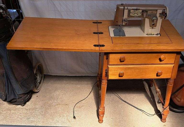 Dial Sew Sewing machine and 30.5”x 48”x 18.75” Metzger