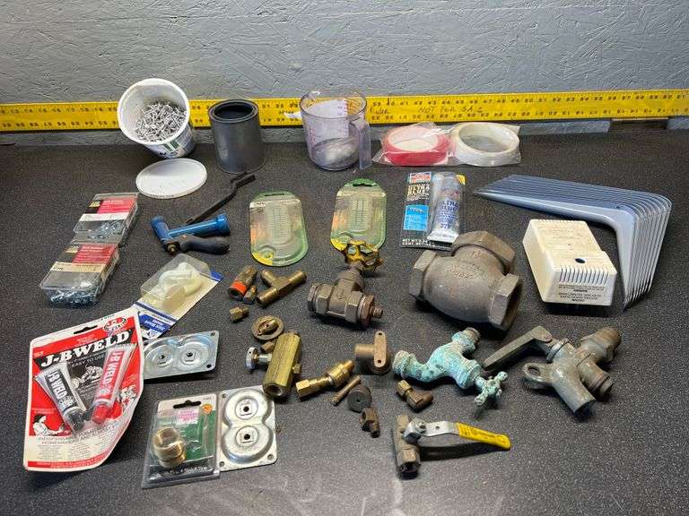 Brass fittings, JB Weld, Assorted hardware Metzger Property Services LLC