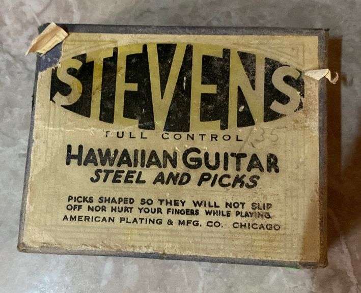 Stevens Hawaiian Guitar Steel and picks Metzger Property Services LLC