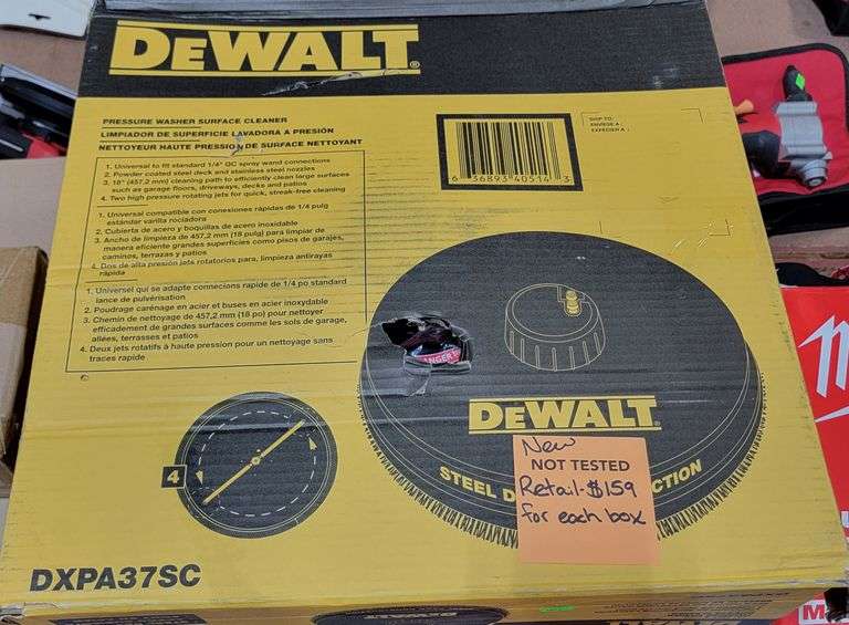 Dewalt Universal 18 in. Surface Cleaner for Cold Water Pressure Washers