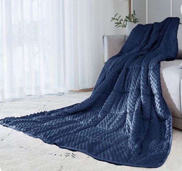 ALANSMA 60”x80” Reversible Weighted Blanket for All Season, Luxury