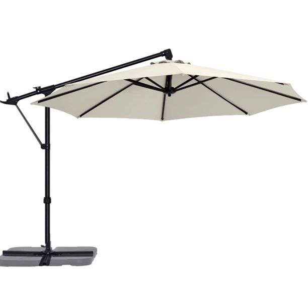 ABCCANOPY 10FT Cantilever Umbrella Offset Hanging Patio Umbrella with