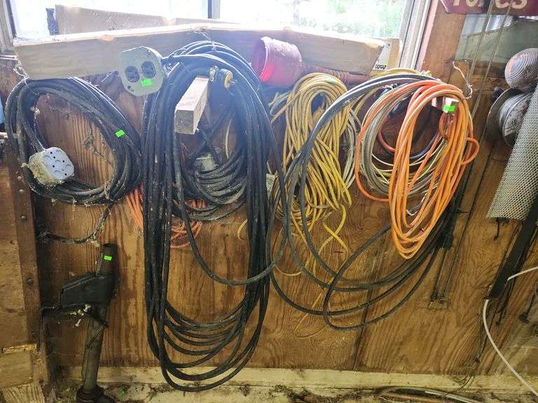 Extension cords, wiring and wire contents as shown in pictures