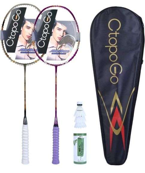 Kit Badminton Wettarn 12 Raquetes + 18 Petecas - Conjunto Completo Para Iniciantes E Diversão Em Grupo