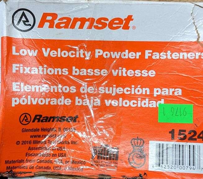 RAMSET Low Velocity Powder Fasteners, unknown amount in box Metzger