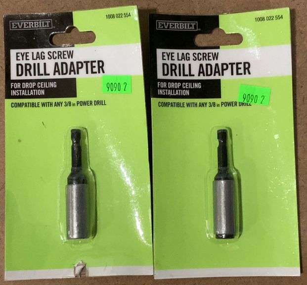 Everbilt Eye Lag Screw Drill Adapter (2) Metzger Property Services LLC