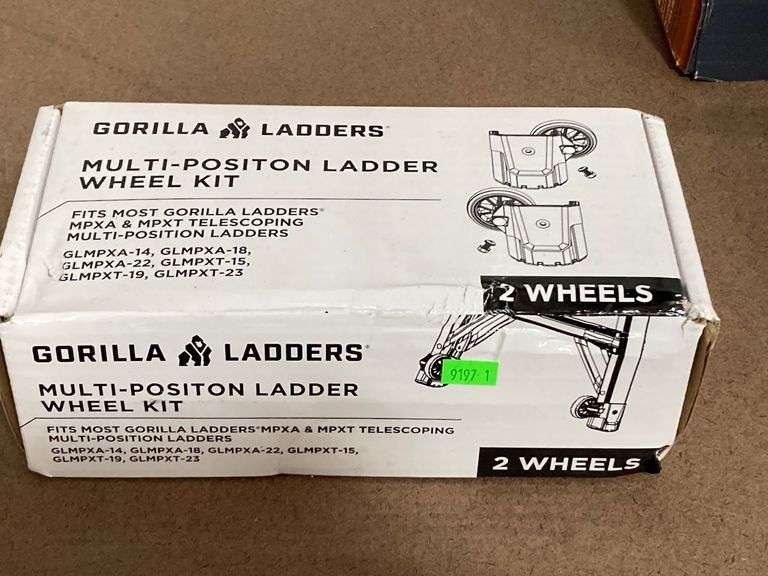 Gorilla ladders multi position ladder wheel kit, 2 wheels Metzger