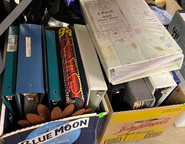 Empty binders and photo albums Metzger Property Services LLC