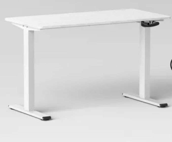 Project 62 Loring Adjustable Height Desk (Crank) White Metzger Property Services, LLC