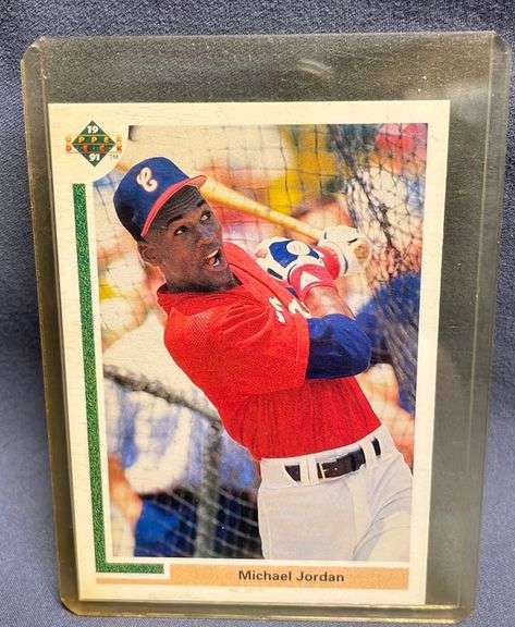 michael jordan white sox baseball card value