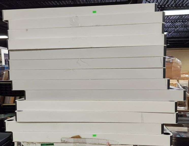 HDX 13 pc. Plastic shelves with legs not sure if complete Metzger
