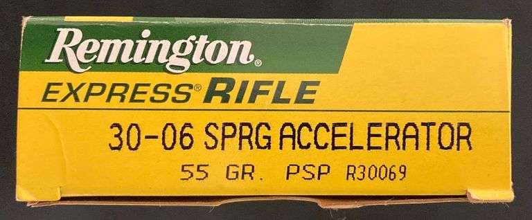 Remington Express Rifle Ammunition .30-06 SPRG Accelerator, 20 Rounds ...